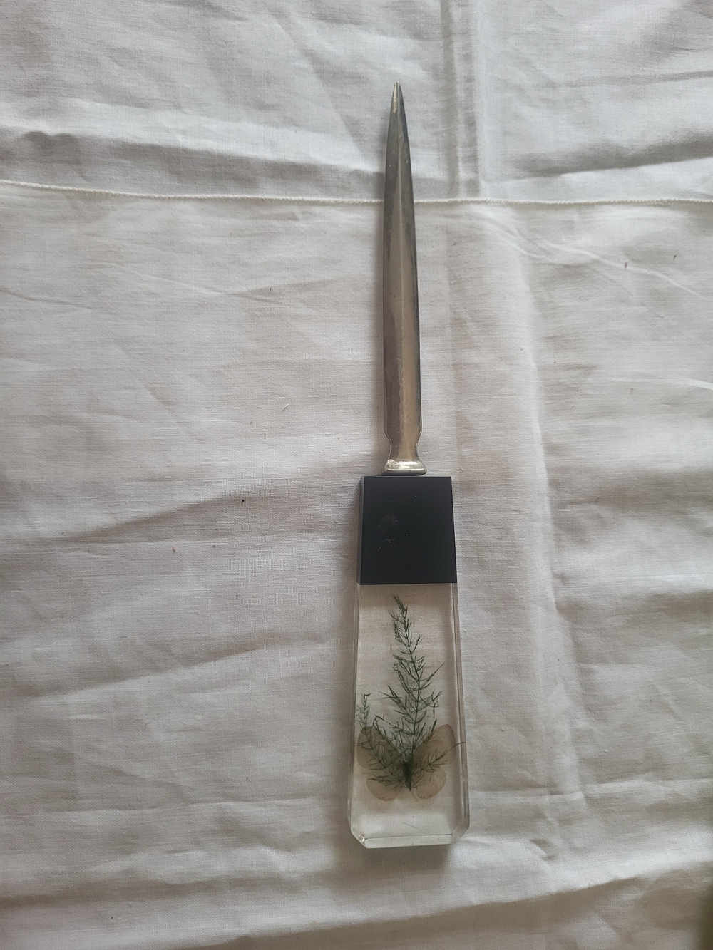 Vintage Lucite Letter Opener  butterfly